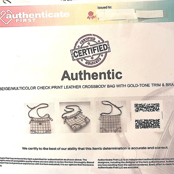 Coach Peyton Tattersall Crossbody/Shoulder/Messenger Bag w/Adjust. Length Strap - Picture 11 of 13